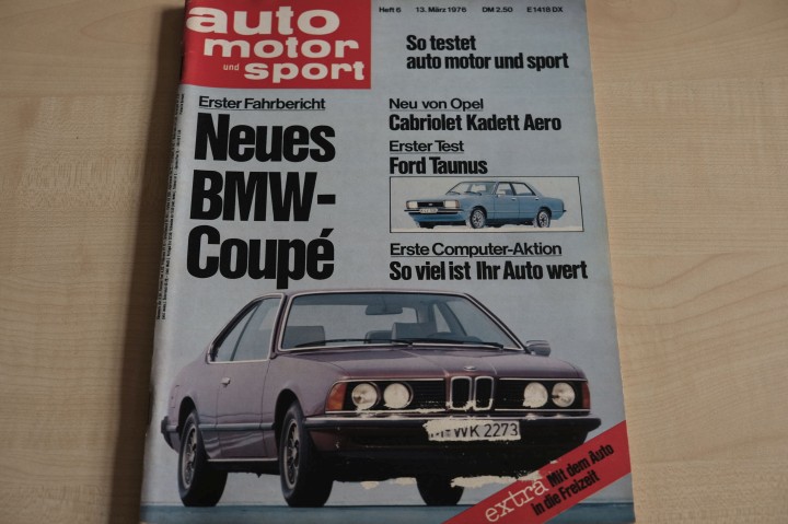 Deckblatt Auto Motor und Sport (06/1976)